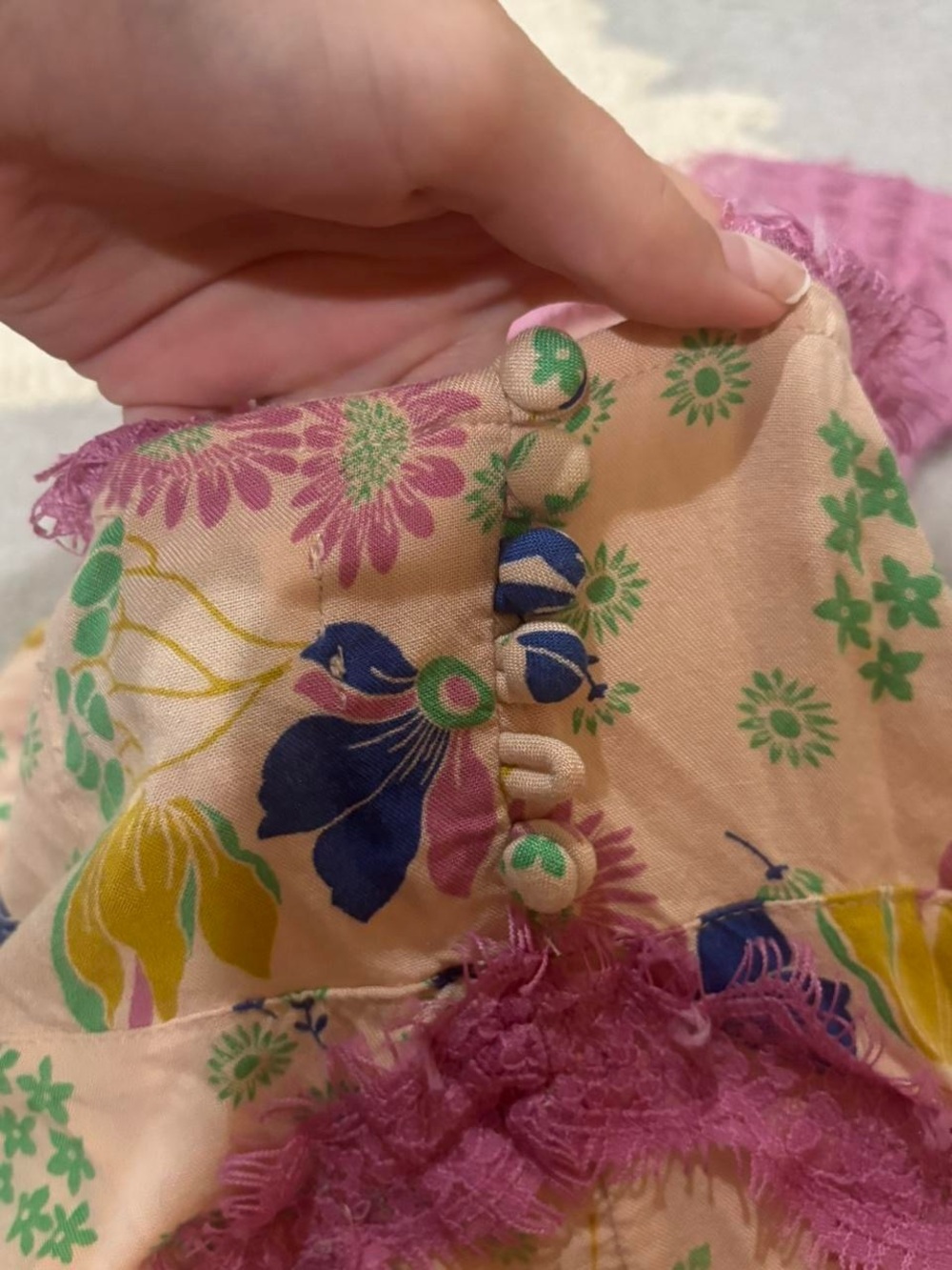 UO Tiffany Lace Trim Mini Dress - Picture 4 of 6